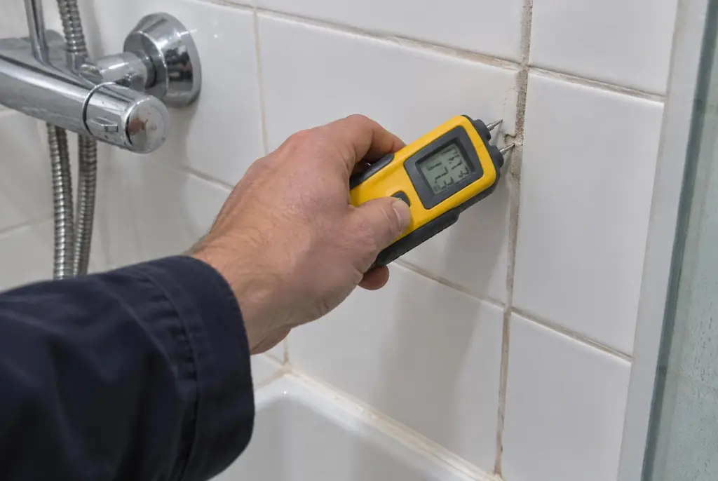 Lekdetectie Doesburg – vochtmeter op badkamertegels bij de douche